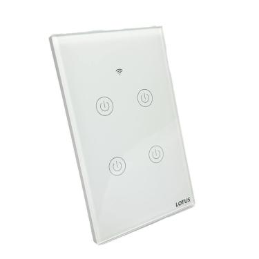 Imagem de Interruptor Inteligente 4 Botões Zigbee 4X2 - Branco 64/1