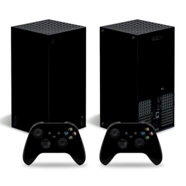Imagem de Adesivo Skin para Xbox Series X Digital Edition, decalque de vinil de cobertura completa para console e controle (preto)