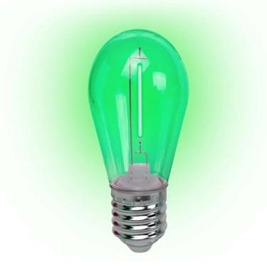 Imagem de Foxlux Lâmpada Led Filamento Verde 1W E-27 220V 4 Peças