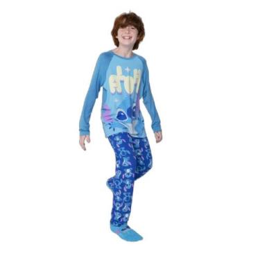 Imagem de Pijama Manga Longa Menino Teen Stitch - Puket, 10