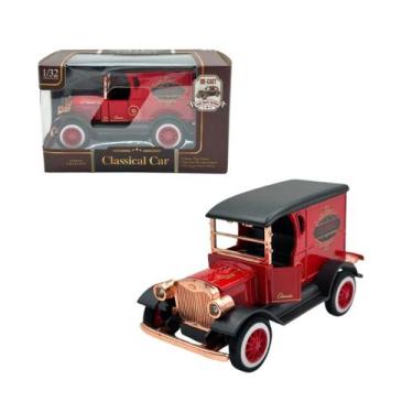 Imagem de Carro Clássico Vintage Miniatura Brinquedo Fricção Metal - Dony Toys, 