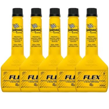 Imagem de Kit 5 Bardahl Aditivo Combustivel Flex 200ml Gasolina Etanol