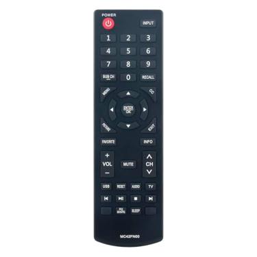 Imagem de MC42FN00 substitui o controle remoto de TV compatível com Sanyo LCD LED TV HDTV FW48D25T, FW48D25TOM, FW42D25T, FW24E05F, FW24E05T, FW65D25T, URMT42DVL001, FW32D05F, FW32D25F T, MC42FNN 01