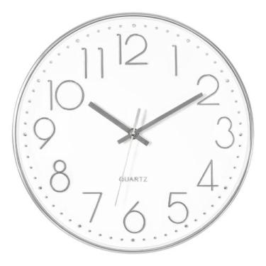 Imagem de Relógio De Parede Dma Analógico Moderno 30cm Clean Premium Estrutura P