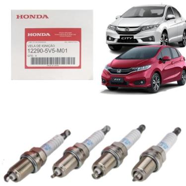 Imagem de Vela De Ignição Honda CITY e FIT  2015 a 21  Original 122905V5M01