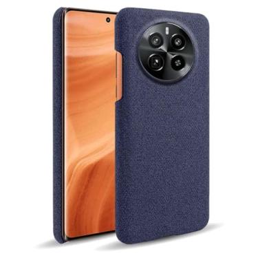 Imagem de Capa para OPPO Realme GT5 PRO,Capa desenhada em lona,Case Protetora Ultrafina com Empunhadura Macia,Design em Tecido Antichoque e Antiarranhões-Blue