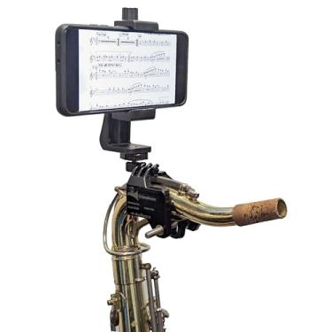 Imagem de Gripophone Lira de suporte de telefone para sax alto, tenor e bari - SX100 - Feito nos EUA