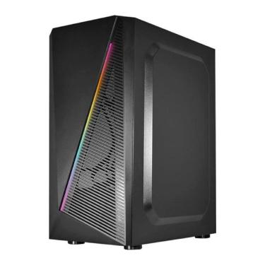 Imagem de Gabinete Gamer K-Mex CG-02W5 Demon I, Mid Tower, Vidro Temperado, ATX, mATX, ITX, ARGB, Preto