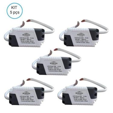 Imagem de Kit 5 driver reator eletrônico para painel plafon led 24w - BLUMENAU