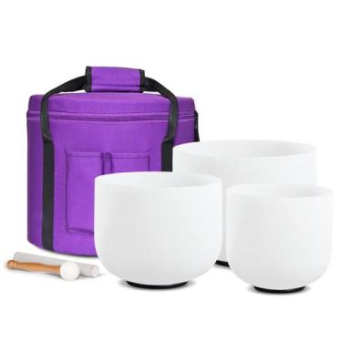 Imagem de Conjunto de taças de canto de cristal CVNC 440HZ 7G+9E+11C com bolsa