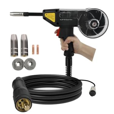 Imagem de Pistola de solda de carretel de alumínio de 150 Amp com cabo de 3 m - Plug & Play para máquinas de solda MiG estilo europeu MIG-250PRO MIG-200