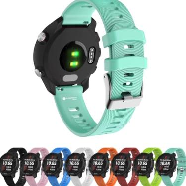 Imagem de Pulseira QUIBARATO de Silicone de 20mm Com Engate Rápido Compatível com 245 245 Music 165 645 (Verde Menta)