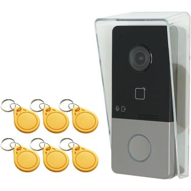 Imagem de Multilíngue Ds-kv6113-wpe1(c) Campainha Ip, Campainha Wifi, Porteiro, Vídeo Porteiro, À Prova D'água, Desbloqueio De Cartão Ic, Rain Cover and Cards