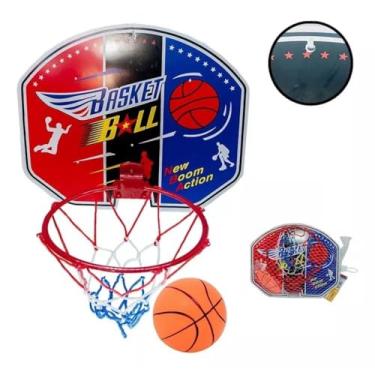 Imagem de Tabela de Basquete Infantil com Bola, 35 x 29 cm, Plástico PP, Cesta 20 cm
