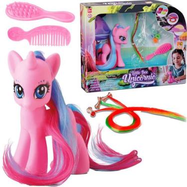 Imagem de Brinquedo Educativo Infantil Unicórnio Com Acessórios Menina - Bee Toy