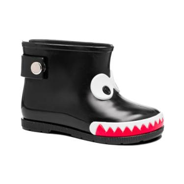 Imagem de Bota Galocha Infantil Menino Funfy Kids Dino 002a (Preto, BR, Criança de 1 a 3 anos, Numérico, 24)