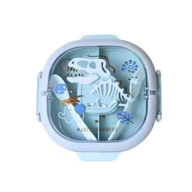 Imagem de Lancheira Bento Box com 6 Divisórias e Alça Dinossauro Verde Marcus & Marcus