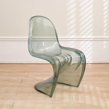 Imagem de Cadeira De Bar Moderna Em Forma De S,cadeira De Jantar Em Forma De Bar,cadeira De Plástico Acrílico De Designer Criativo,cadeira De Celebridade Transparente Na Internet,tamboret, 7, One Size