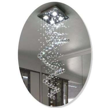 Imagem de Lustre de cristal 28x28cm x 100cm altura espiral - ArtCristal