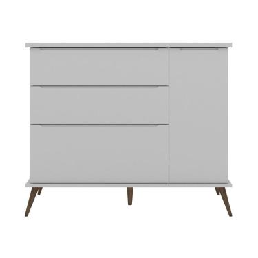 Imagem de Cômoda Infantil Melissa 100% MDF 10303 Cinza Phoenix Baby