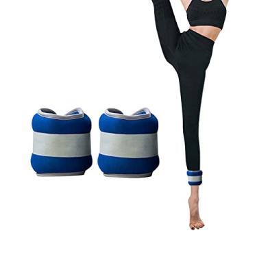 Imagem de Pesos de pulso para mulheres, conjunto de pesos de tornozelo para crianças, 2 x 0,3 kg/0,5 kg, par de pulseiras ajustáveis, perfeito para dança, exercícios aeróbicos, ginástica (tamanho: solteiro 0,3