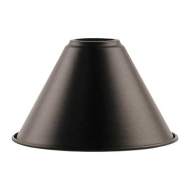 Imagem de ＡＷＨＡＯ Abajur de ferro para substituição, luminária pendente, enfeite para casa, cone, proteção para lâmpada, banheiro, sala de jantar, restaurante, D 18cm H 10.8cm