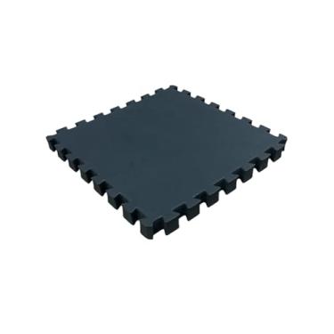 Imagem de Kit 10 Tapete Tatame Eva + Bordas de Acabamento Loja da Maria 50x50x4cm 40mm Preto