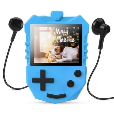 Imagem de MP3 Player for Kids, AGPTEK K1 Portable 8GB Children Music Player with Built-in Speaker, FM Radio, Voice Recorder, Expandable Up to 128GB, Blue, Upgraded Version