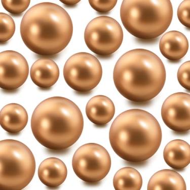 Imagem de 80 peças de pérolas flutuantes sem furos e 500 peças de contas de gel de água para vasos, contas de maquiagem, contas de ouro da terra falsa para mesa de centro de mesa, eventos domésticos Albu