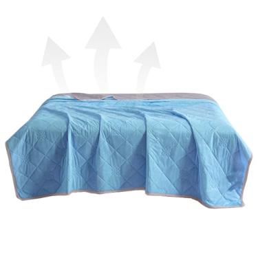 Imagem de Cobertor de Resfriamento para Sono Confortável | Cobertores Frios para Dormir no Verão - Edredom Leve de Dupla Face para Adultos em Verão Apartamento Viagem Dormitório Sofá Casa