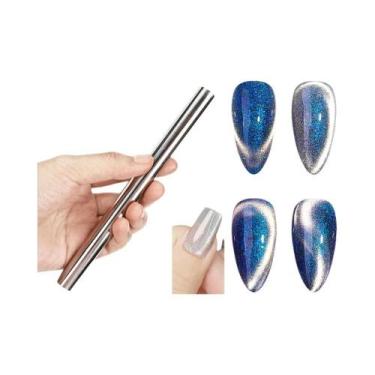 Imagem de Caneta Magnética Para Esmalte Em Gel UV Com Cabeça Dupla Para Unhas, F