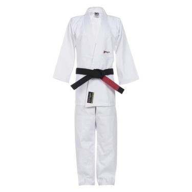 Imagem de Kimono Infantil Naja Heroic para Karatê Judô Jiu Jitsu Kids, M2, Branc