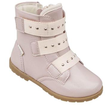 Imagem de BOTA INFANTIL COTURNO PAMPILI RUBI NUDE VERNIZ 141059-Feminino