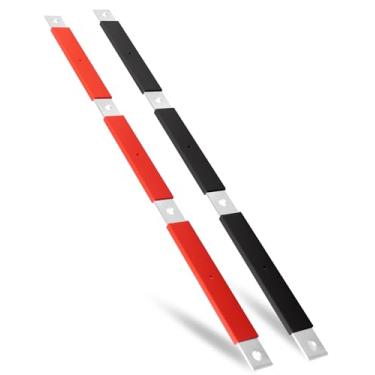 Imagem de Conjunto de barramento de terminal de bateria de 2 peças para Volvo VN 2004-2014 VNL 2004-2019 VNM 2004-2018, substituição de cabo de bateria positivo e negativo 242-5529P 21107828 242-5529N 21107829