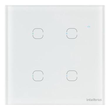Imagem de Interruptor Smart Touch 4 Teclas Ews 1004 Branco Intelbras