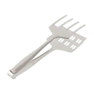 Imagem de SiaBiced Pinças de Cozinha, Pinça para Churrasco, Espátula, Pinça para Churrasco para Bife E Ovo, prata