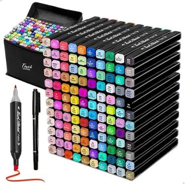 Imagem de "Kit Artístico 120 Canetas Permanentes – Cores Vivas para Desenhos, Ilustrações e Lettering Criativo"