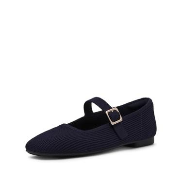 Imagem de Anne Klein Sapatilha feminina Mabel Ballet, Azul marino, 37