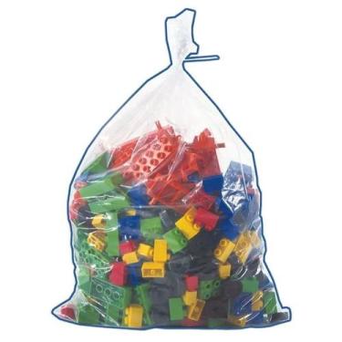 Imagem de Blocos de Montar Sacolão Blocos Educativos 350 Peças Big Star