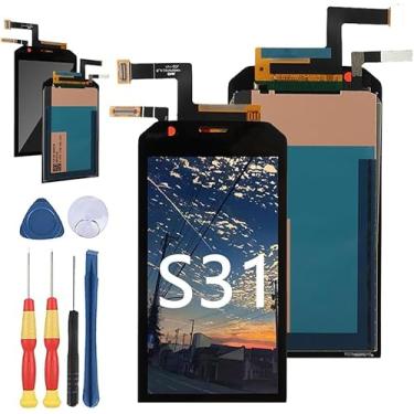 Imagem de Yuxyiony Nova tela de substituição para tela LCD Caterpillar Cat S31 e acessórios de ferramenta de substituição
