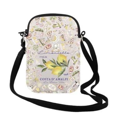 Imagem de TSOTMO Limoncello La Dolce Vita Bolsa tiracolo italiana limão litoral neta estética Costa Amalfitana Itália presente para amantes, Costa D' Cr