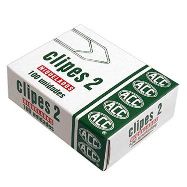 Imagem de ACC - CLIPE 1/0 (0) Caixa Cartão com 100 unidades Aço Niquel