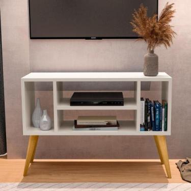 Imagem de Rack Intense 4 Nichos P/ Tv 40 Polegadas Pés Retrô Sala/ Escritório Of