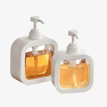 Imagem de Dispensador de Sabonete Líquido, Detergente, Shampoo e Cremes – Recarregável – 500ml, 500ml ou Kit 2 Peças (Kit 2 Peças 500 ML e 500 ML)