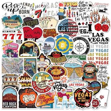 Imagem de 50 peças de adesivos Nevada Las Vegas, adesivos legais de viagem, adesivos de vinil à prova d'água para garrafas de água, laptop, bagagem, adolescentes adultos, teclados, mochilas, skates, bagagens