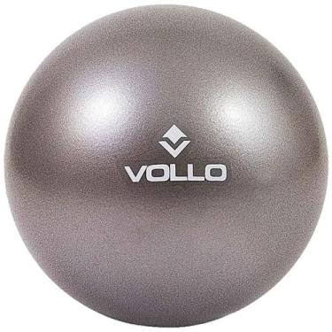 Imagem de Mini Bola Overball para Pilates e Yoga Vollo 25cm Cinza