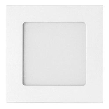 Imagem de Painel Led Embutir 6w 3000k 350lm Quadrado Branco 12,8cm Eco Bivolt - 