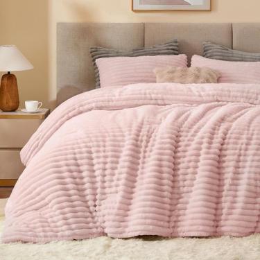 Imagem de Conjunto de edredom BEDELITE Fleece Twin, supermacio e rosa quente