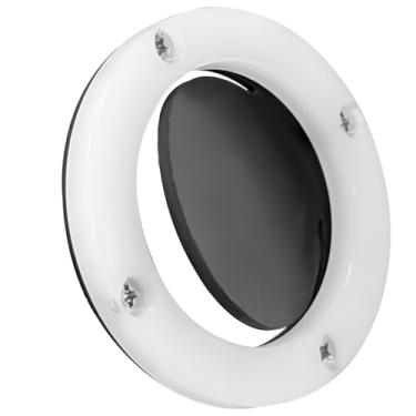 Imagem de Sthovd 3876-3 Kit de válvula Scupper montada no cockpit para barco, válvula melindrosa de borracha de 6 cm e junta à prova de vazamento, válvula Scupper de cabine com anel de fixação de reparo e