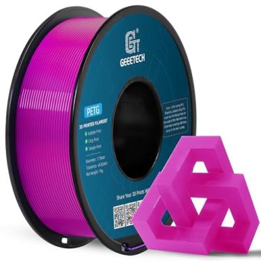 Imagem de Geeetech Filamento Petg De 1,75 Mm, Impressora 3D Alta Resistência Aprimorada - Carretel 1 Kg (2,2 Lbs), Precisão ± 0,02 Enrolamento Preciso E Durável, Antientupimento Sem Fios, Compatível Com A Mai